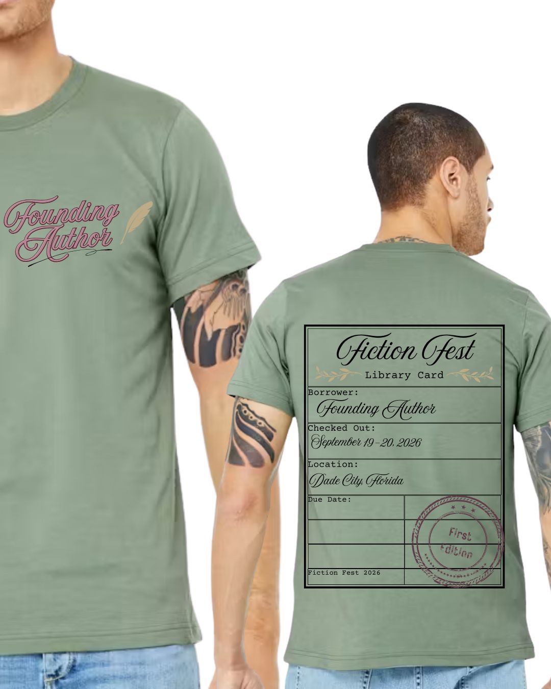 Fiction Fest Founding Author/Vendor Shirt