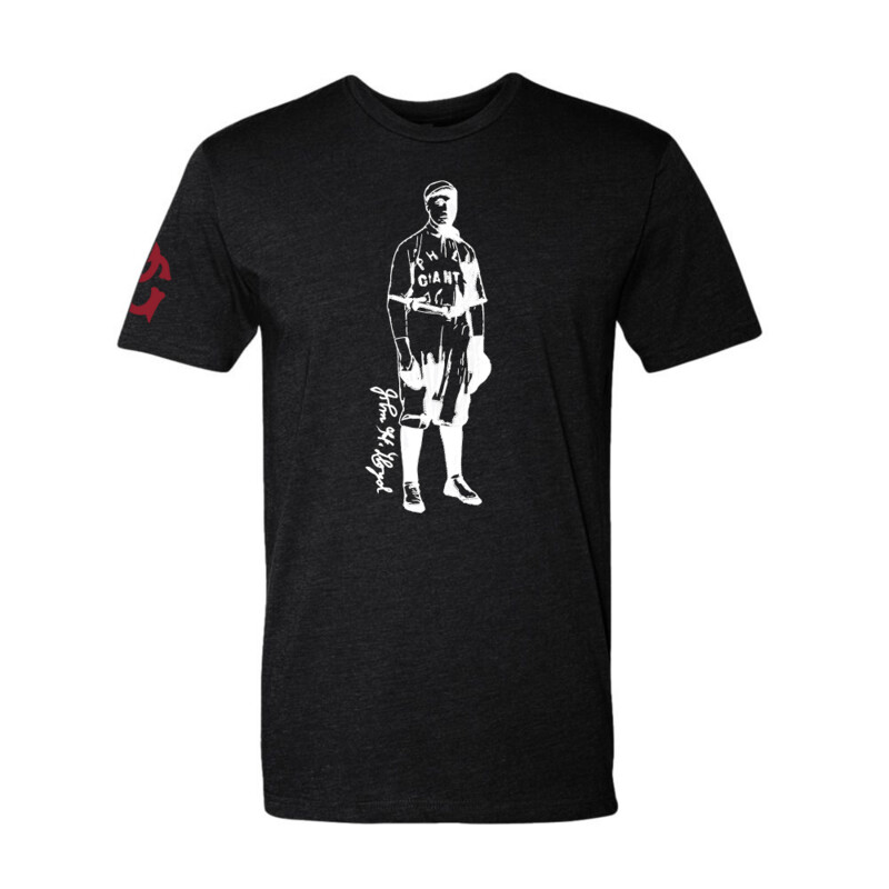 John H Lloyd : Philadelphia Giants t-shirt featuring vintage baseball design in black