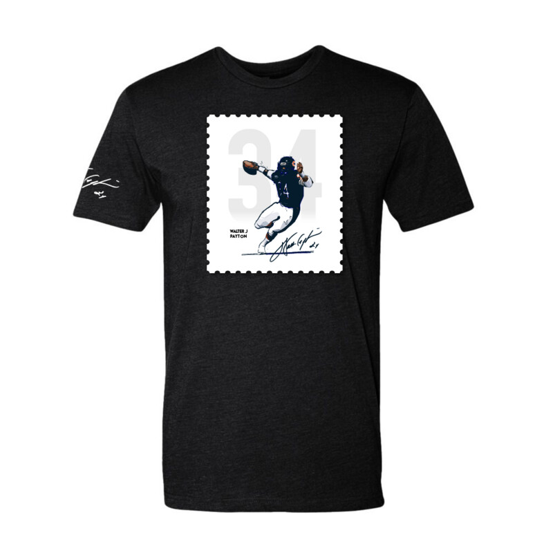 Walter Payton: 34 t-shirt featuring Chicago Bears legend design