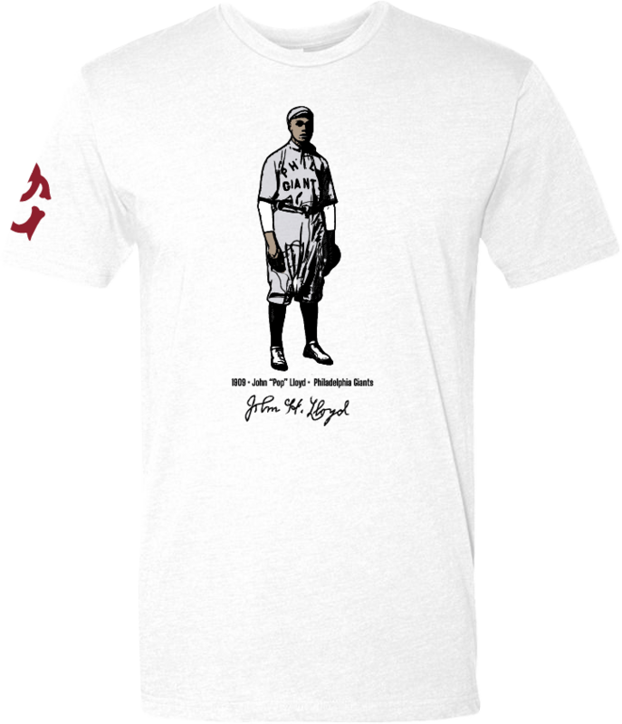 John &#39;Pop&#39; Lloyd t-shirt featuring Negro Leagues baseball design