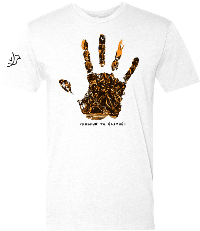 Juneteenth: Freedom To Slaves t-shirt with bold freedom design