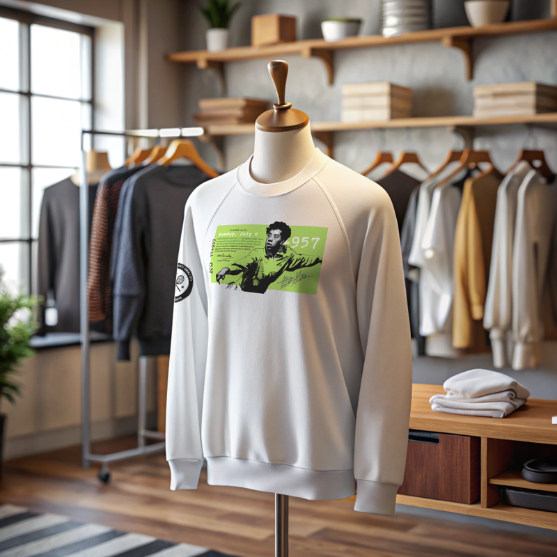 Althea Gibson: Jackie Robinson of Tennis French Terry crew sweatshirt honoring tennis history