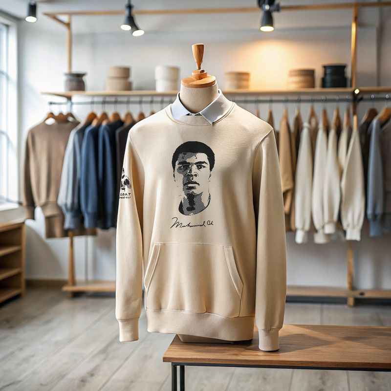 Muhammad Ali: Sweater in cream