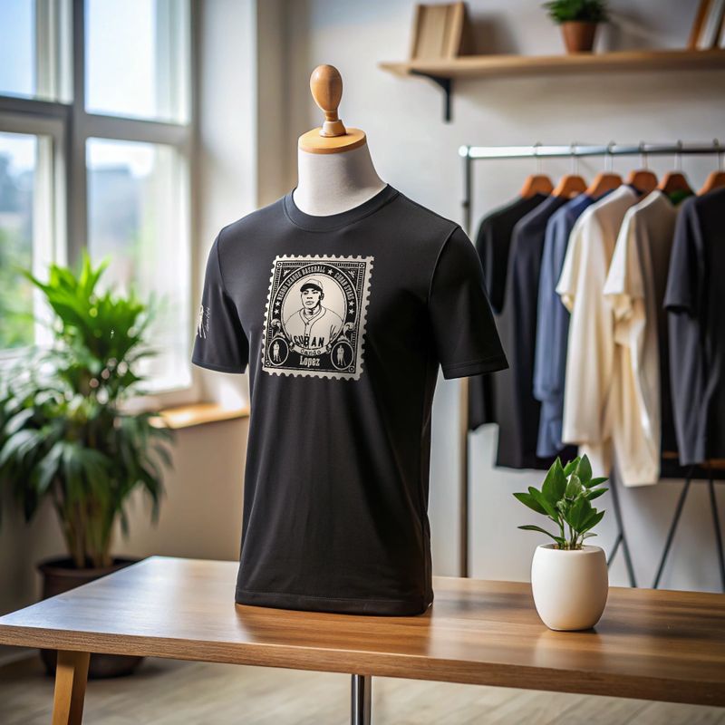 Cando Lopez: Cuban Star T-shirt featuring vintage Cuban baseball design
