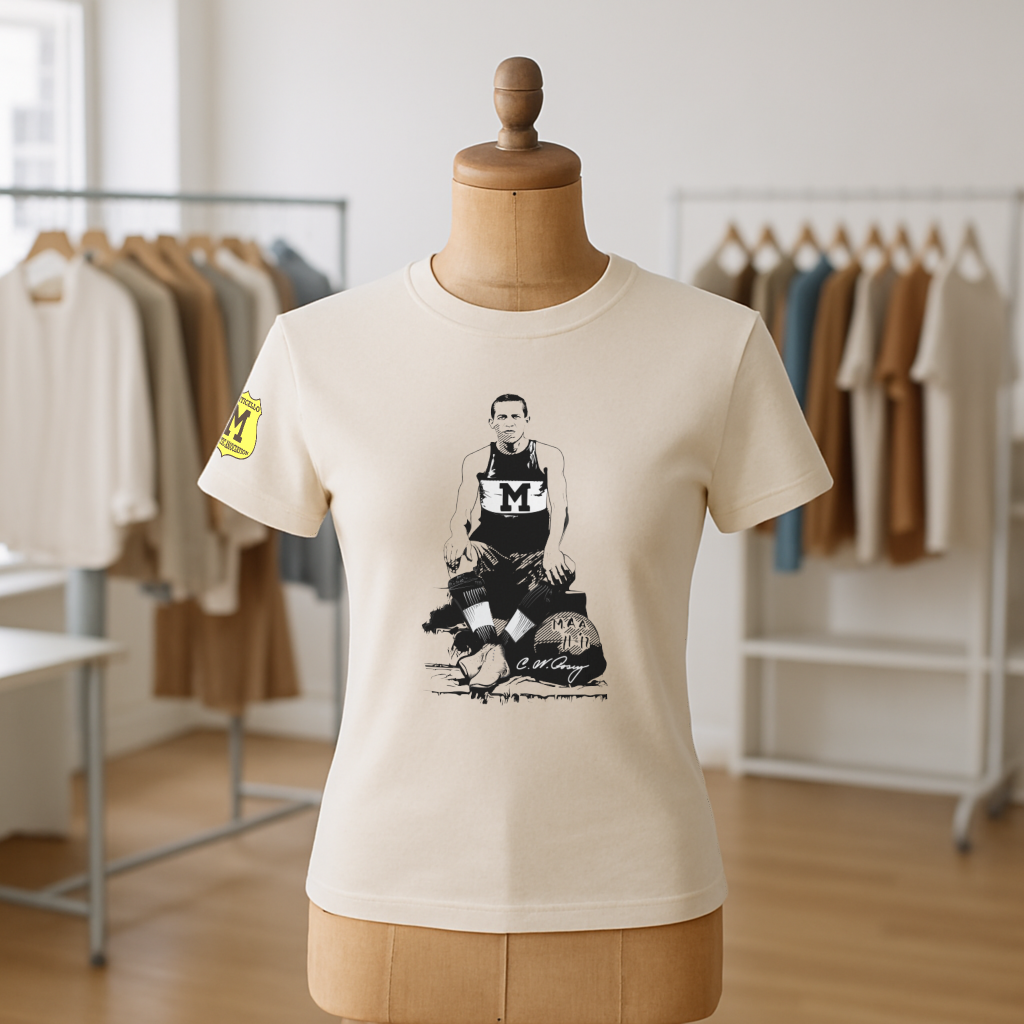 Cumberland Posey Jr Monticello Athletic Club graphic t-shirt — Negro League pioneer tribute tee by Victoria + Irene Apparel C