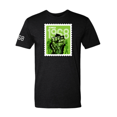 1968 Olympics Black Power Salute graphic t-shirt — Tommie Smith and John Carlos tribute tee by Victoria + Irene Apparel Co