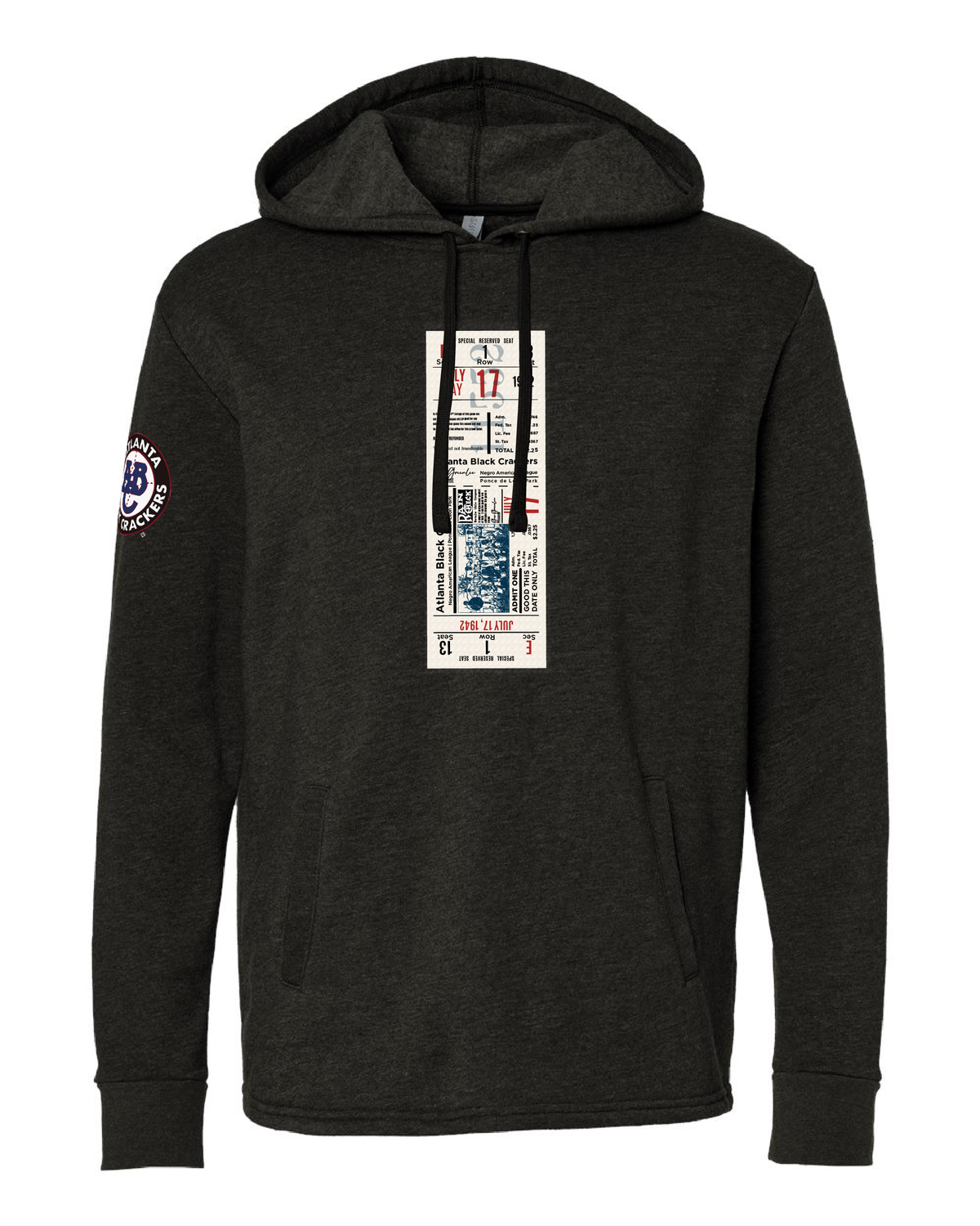 Atlanta Black Crackers Negro League heritage hoodie — Black baseball history apparel by Victoria + Irene Apparel Co