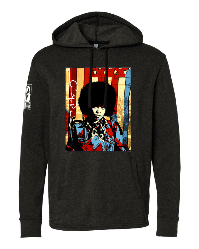 Angela Davis activist heritage hoodie — Black history tribute apparel by Victoria + Irene Apparel Co