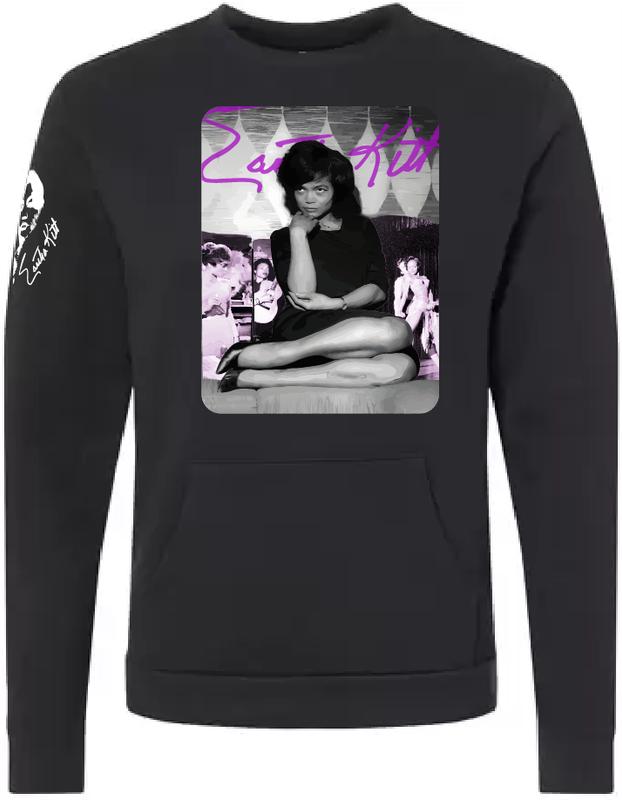 Eartha Kitt heritage tribute sweater — singer activist tribute apparel by Victoria + Irene Apparel Co
