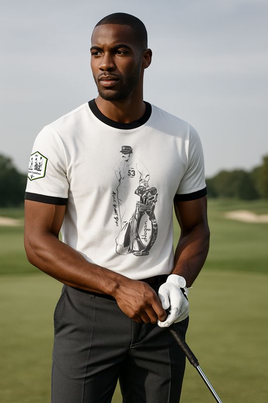 Alfred 'Rabbit' Dyer tribute graphic t-shirt — legendary Negro League baseball caddie and Black sports history figure, by Vic