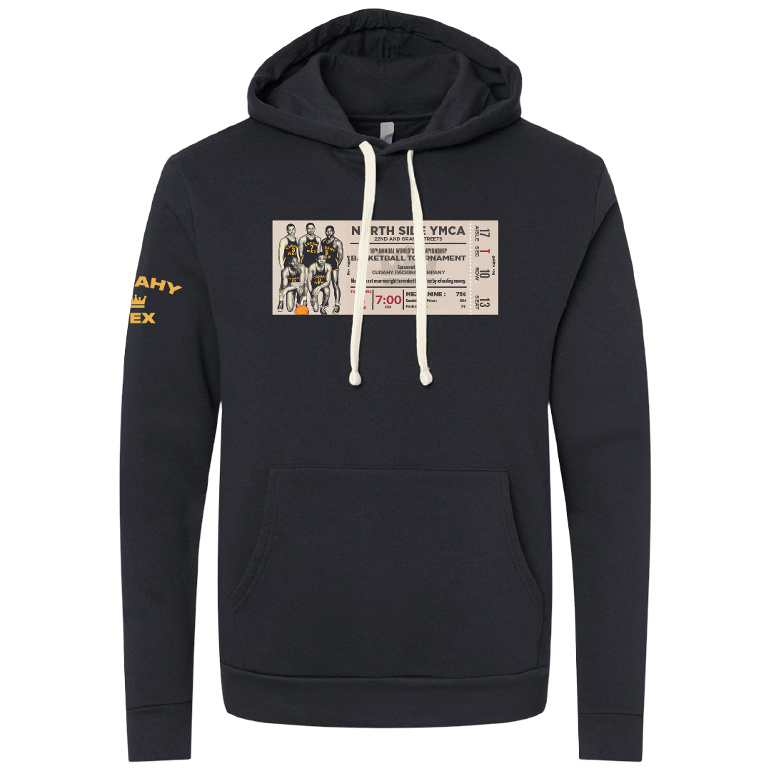 Cudahy Rex Hoodie – 1930 Black Fives Ticket Hoodie | V+I