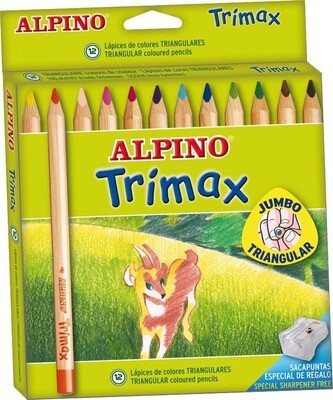 LAPICES DE MADERA ALPINO TRIMAX 12
