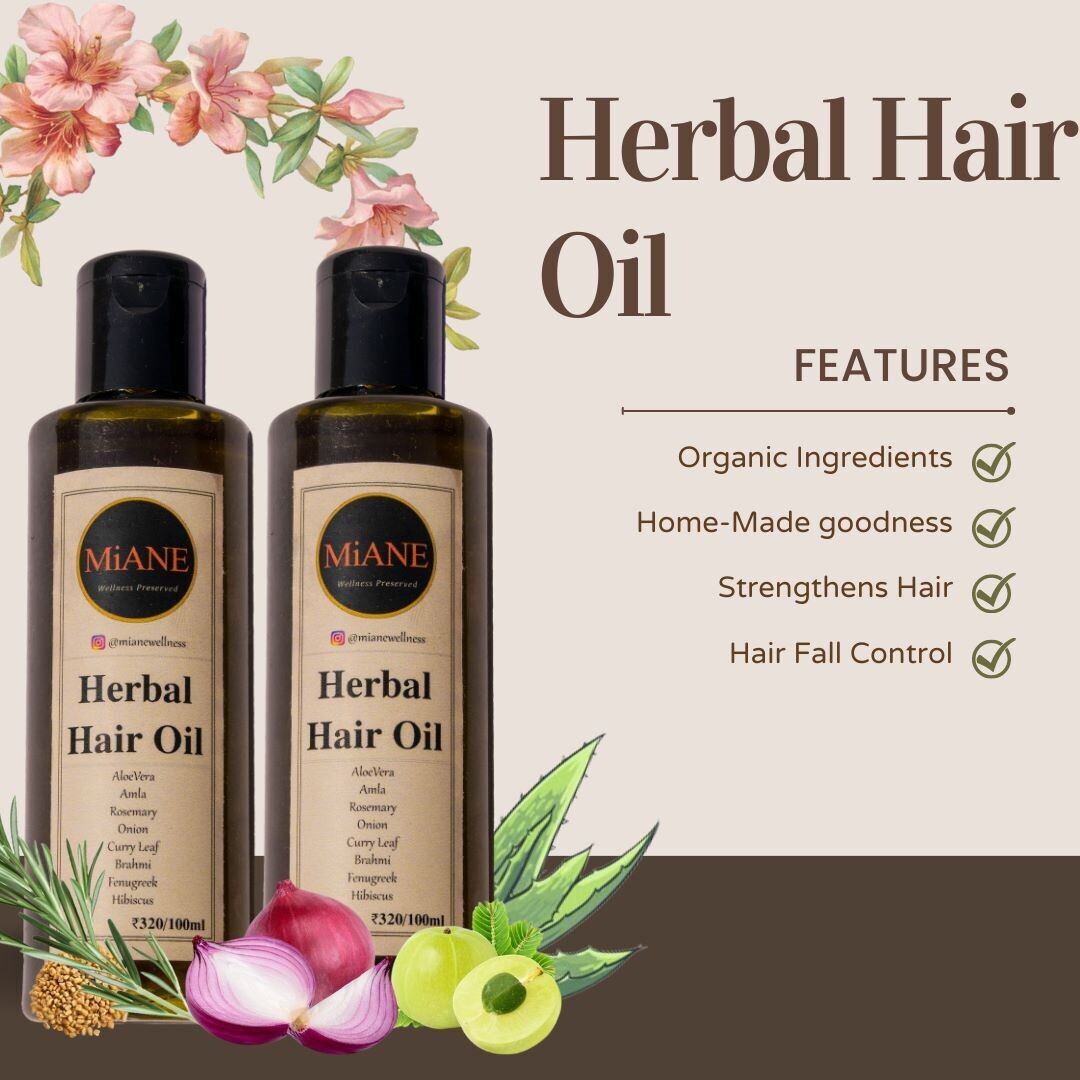 MiANE Herbal Hair Oil -  2X100ml