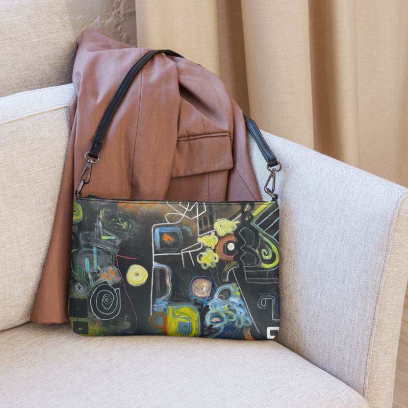 &quot;Chalkboard Neon&quot; Handbag