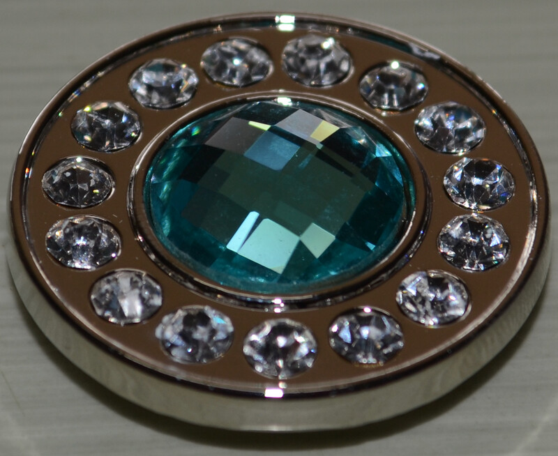 Aqua bling on circle shape