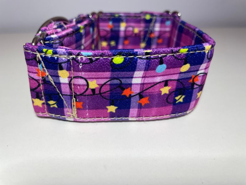 Big Bones Christmas Tartan Purple