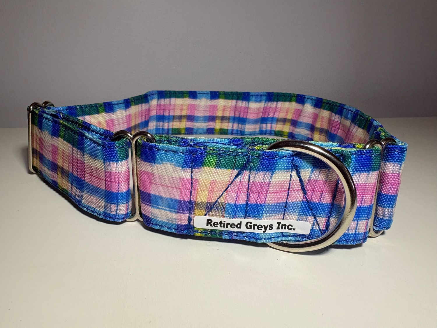 Big Bones Plaid Blue with Pink