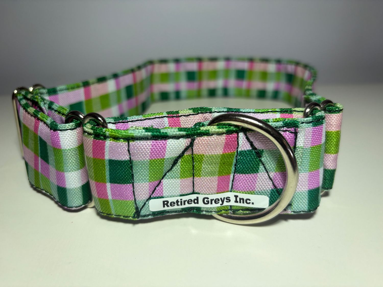 Big Bones Plaid Greens with Pink