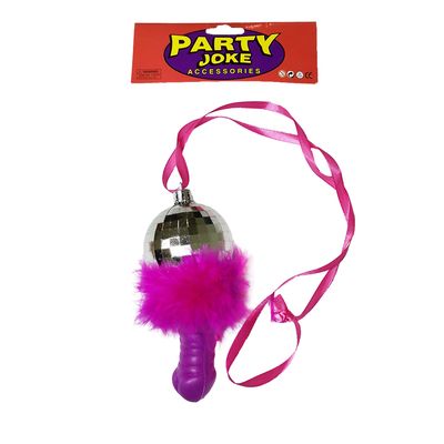 Disco ball dicky necklace Bachelor/Bachelorette