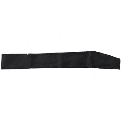 Plain black sash with sequins