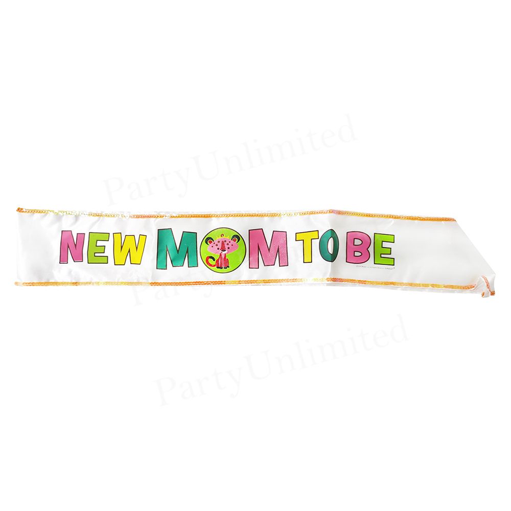 New mom to be sash with sequins