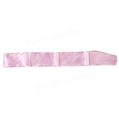 Plain pink sash with sequins