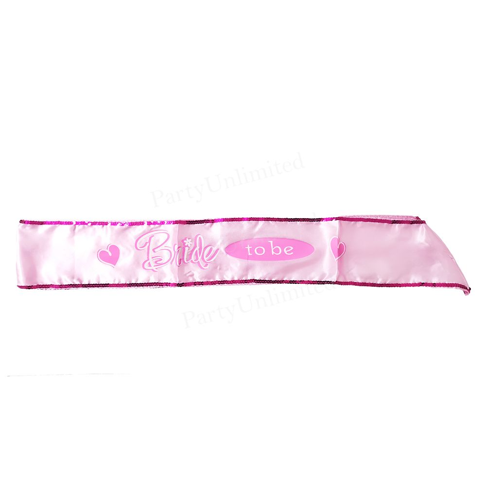 Bride to be sash pink