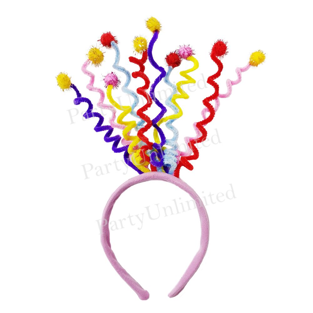 Squiggly spring headband