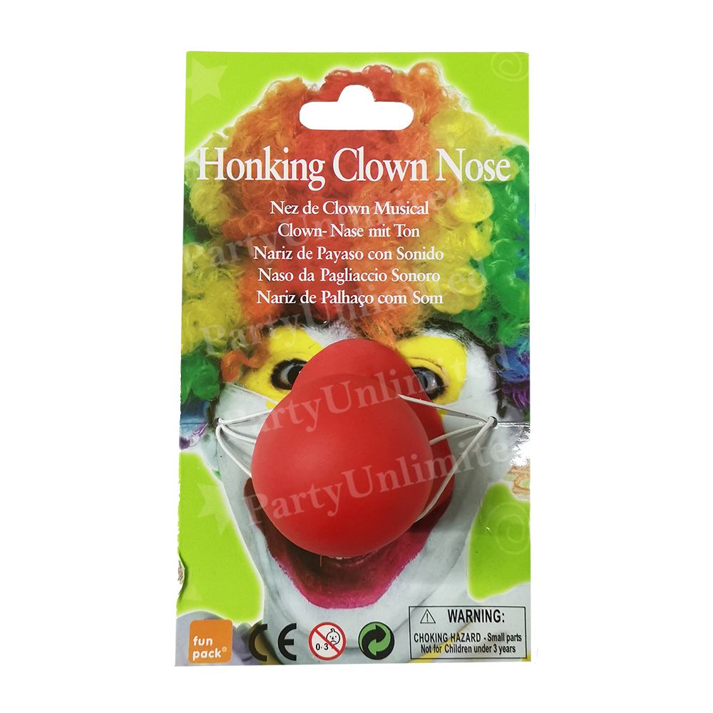 Clown nose rubber squeaky