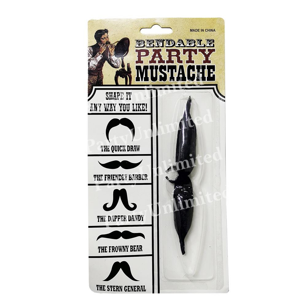 Bendable moustache