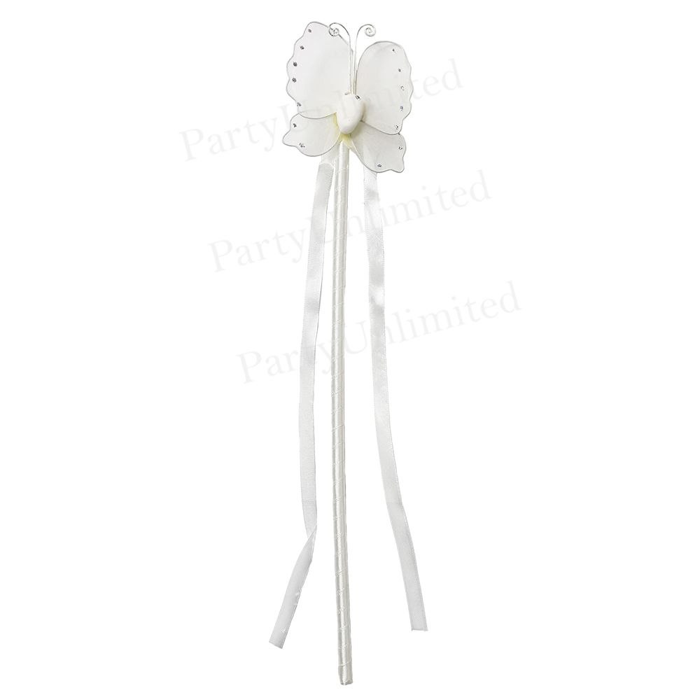 Butterfly wand large white