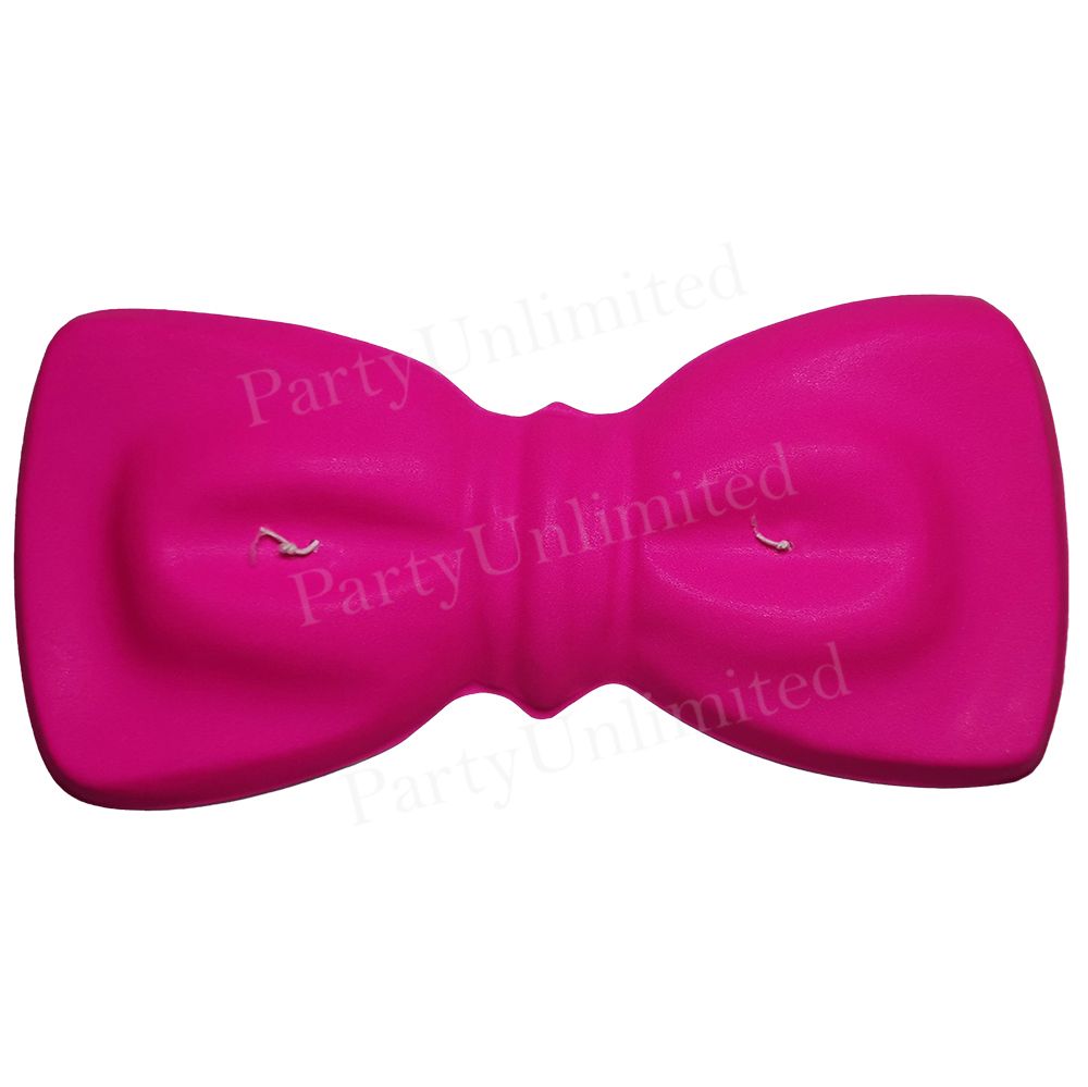 12pc Pink Plastic bowtie