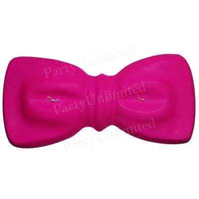 12pc Pink Plastic bowtie