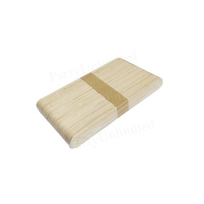 Wooden Ice cream sticks large natural plain
