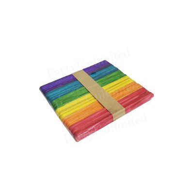 Wooden Ice cream sticks regular size color