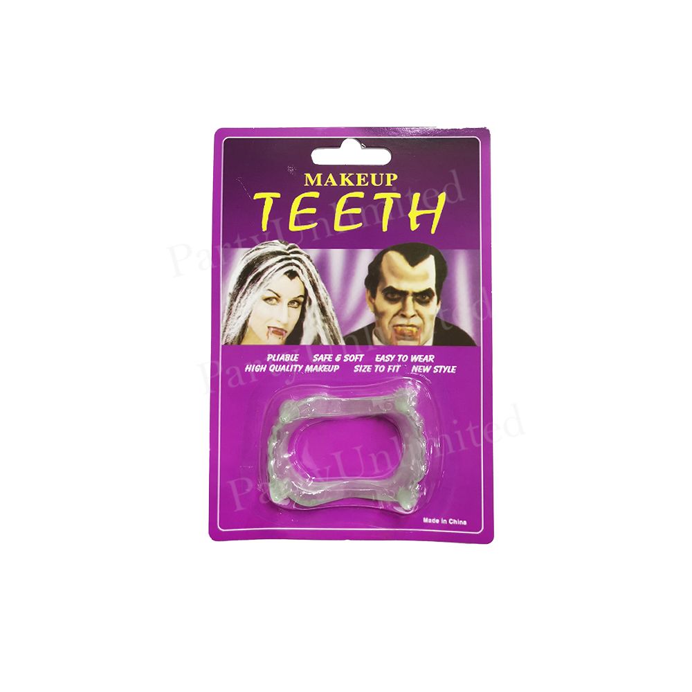 Glow in the dark vampire teeth
