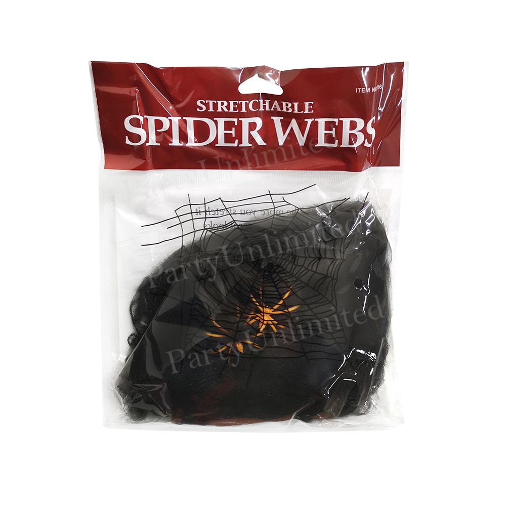 Spider webs black 20gram