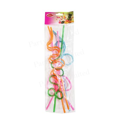 Swirly straws 6pcs