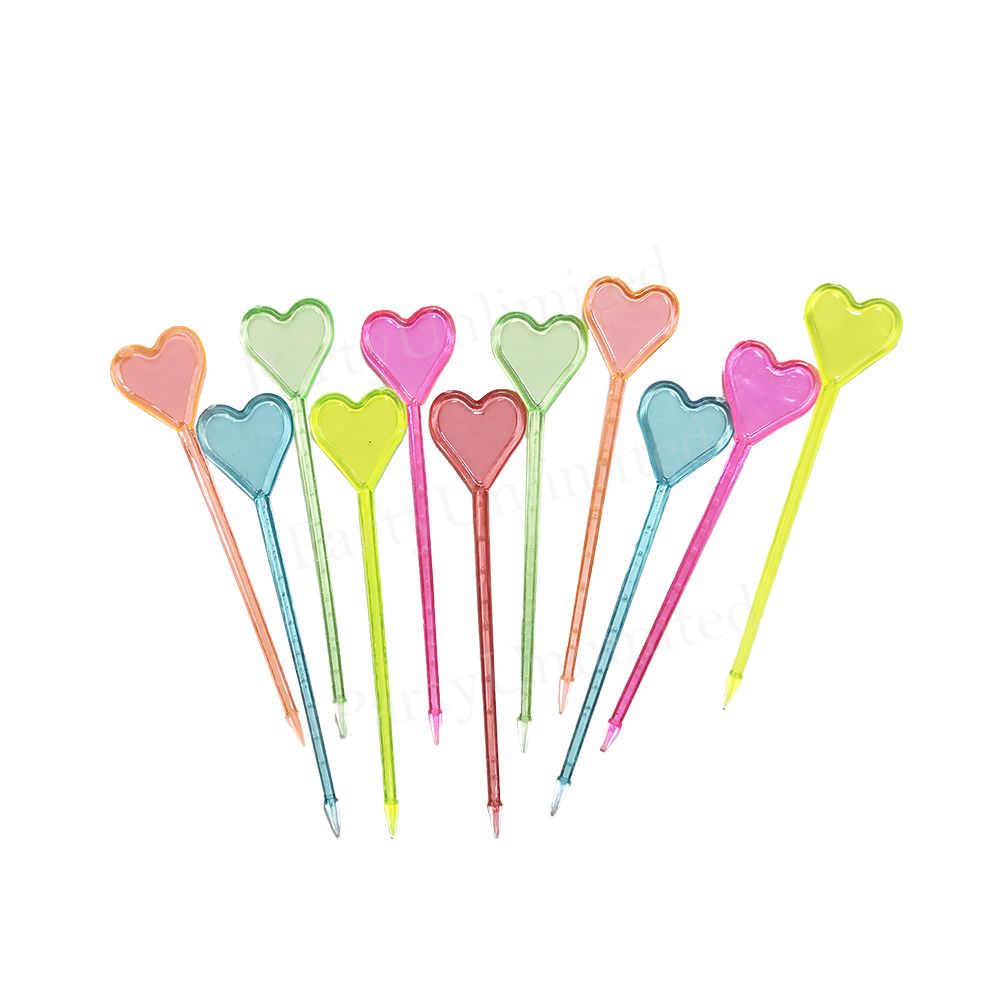 Heart cocktail picks 50pcs