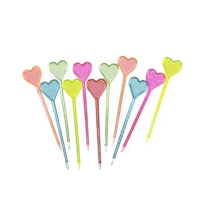 Heart cocktail picks 50pcs