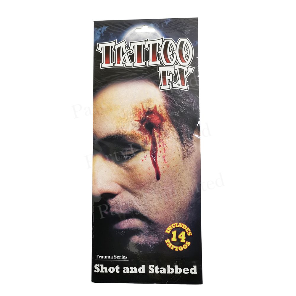 Tattoo Shot and Stabbed