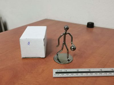 Metal ornament soccer 006