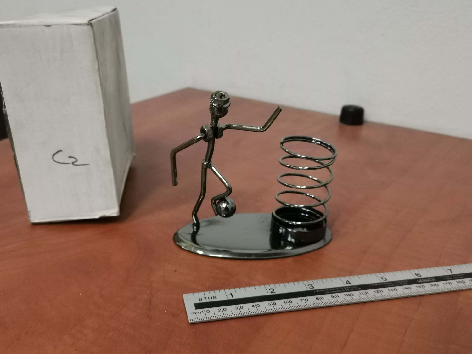 Metal ornament soccer 011