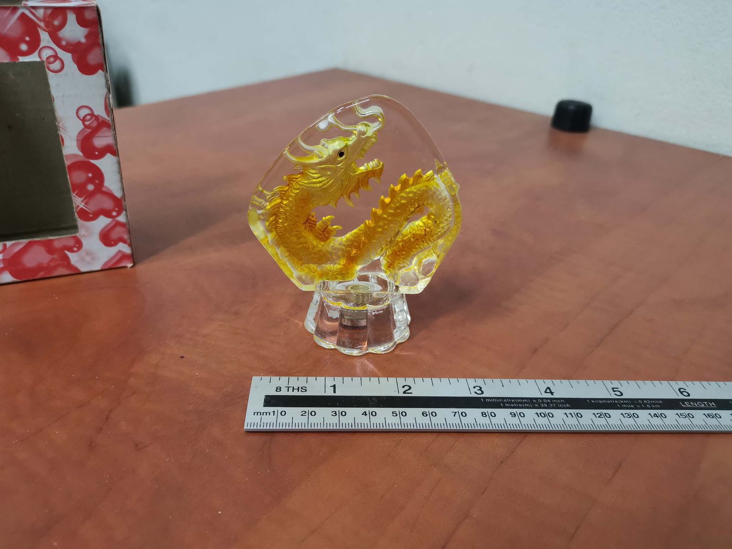 Glass ornament dragon