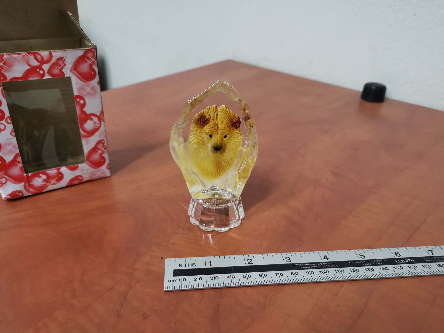 Glass ornament dog Tibetan mastiff