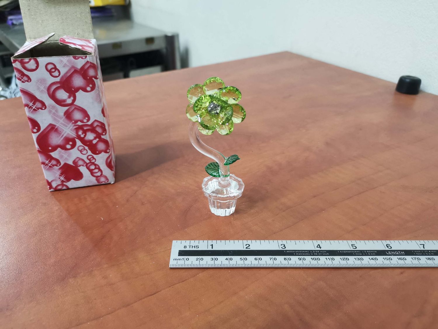 Plastic flower decoration