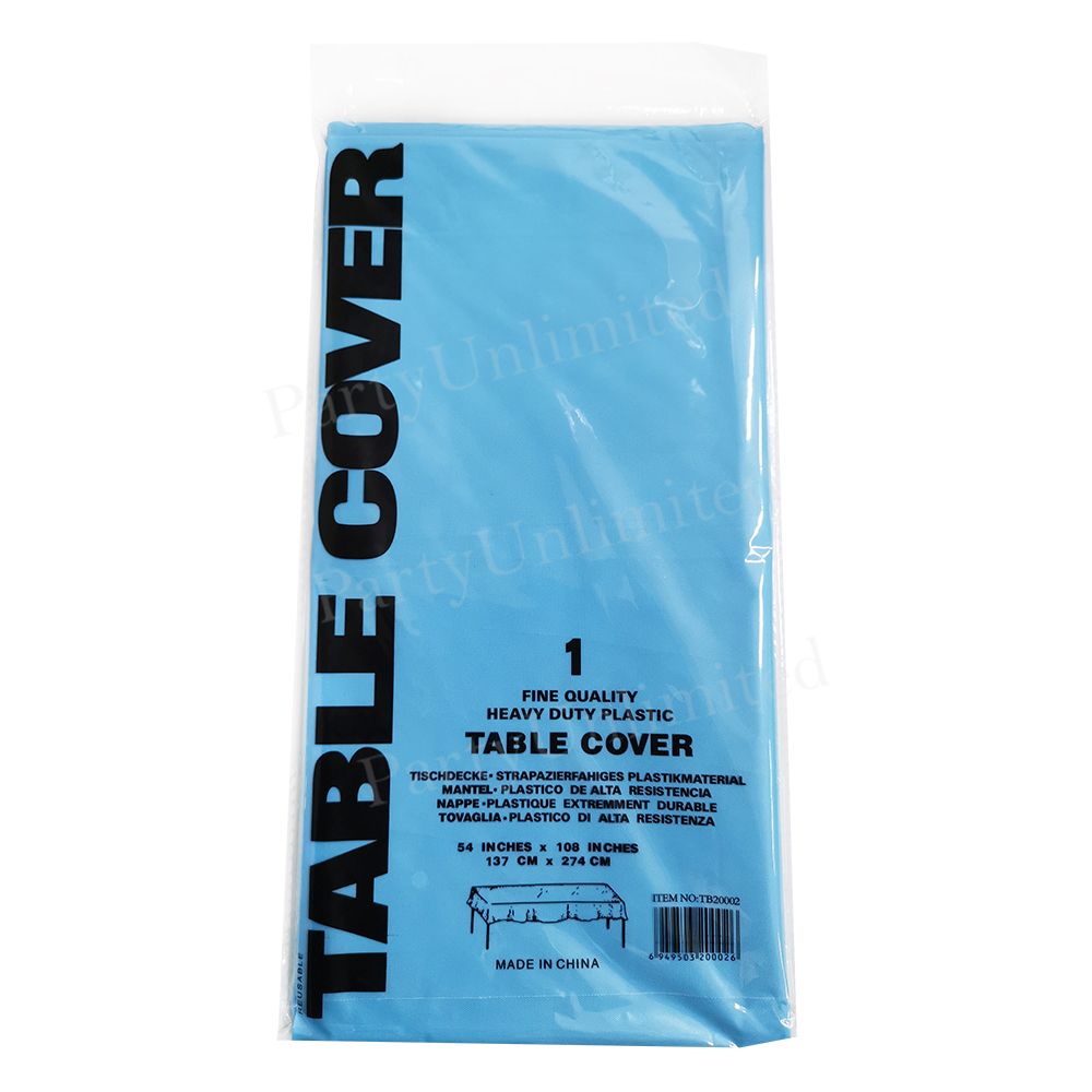 Table Cover Thick plastic rectangle 137x274cm Blue