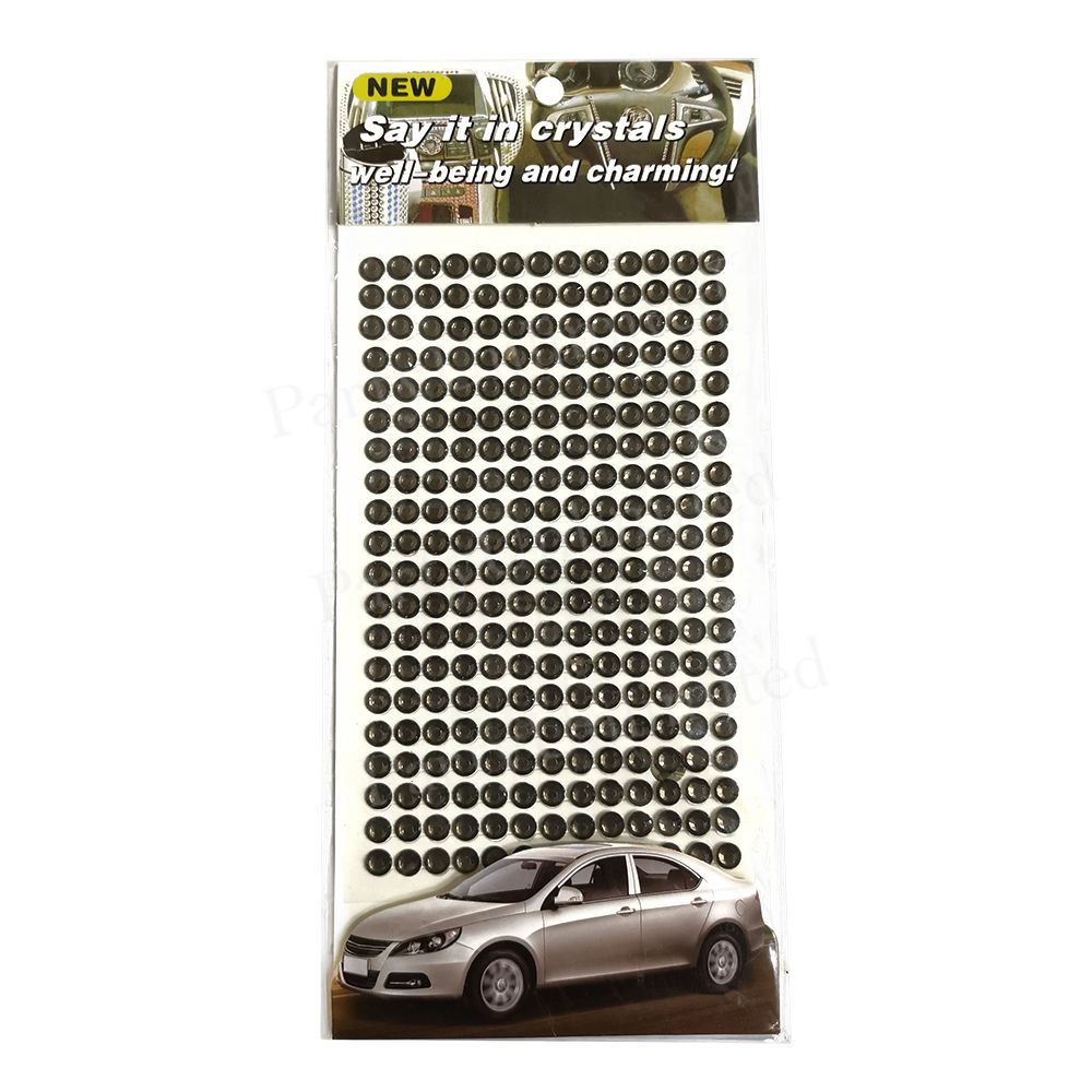 Rhinestone Sticker Black 6mm