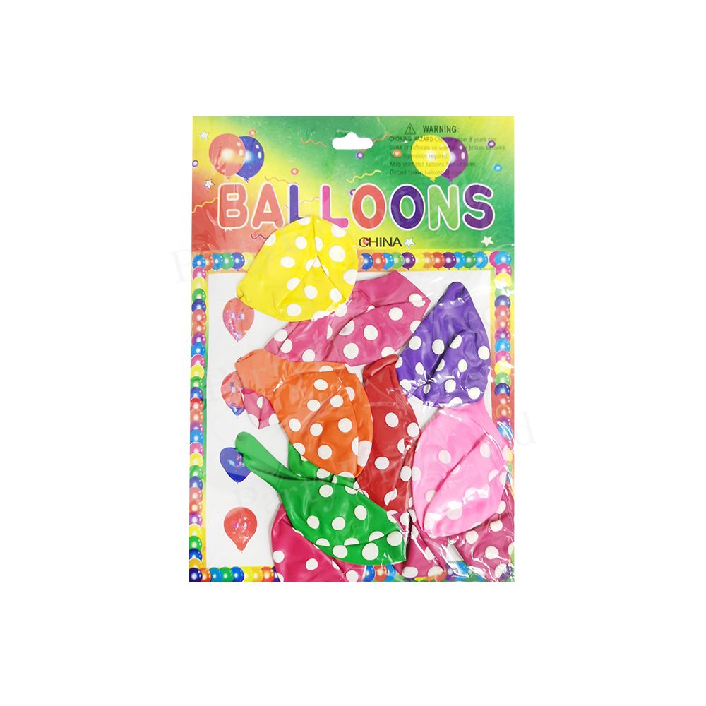 Balloon 12pc Polka dots