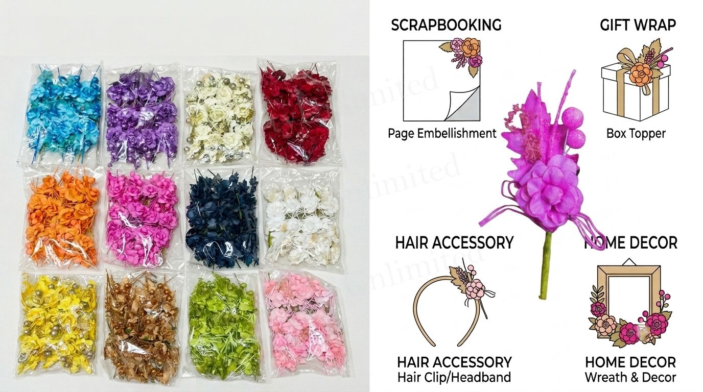 Paper Flower Boutonniere 12pc